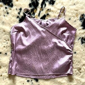 Lavender silky blouse